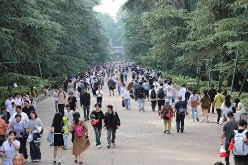 国庆黄金周首日  中山陵迎来客流高峰