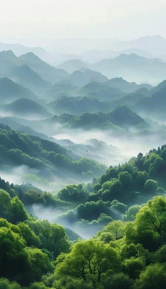 云雾缭绕，风光无限美，人间仙境！