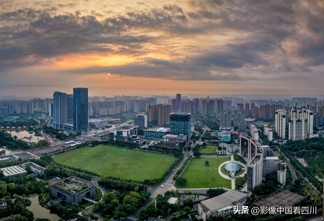 成都温江：城市风光