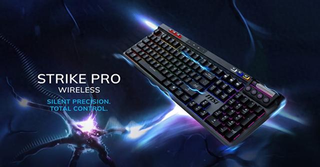 微星推出凯华夜阑轴Pro键盘STRIKE PRO WIRELESS，全配列三模
