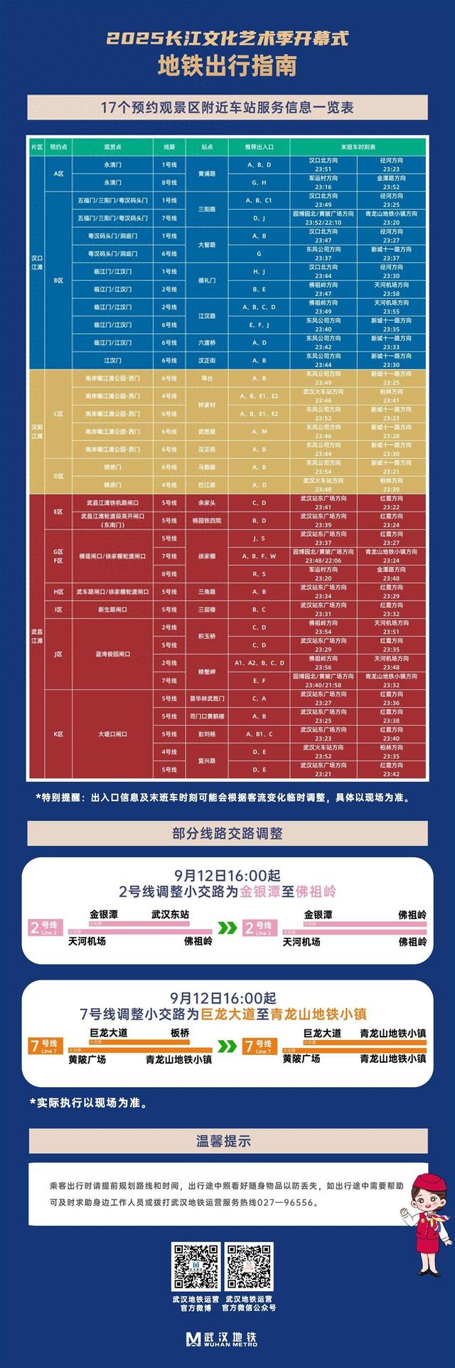 2025长江文化艺术季开幕式如何出行最方便？武汉地铁超全指南来了！