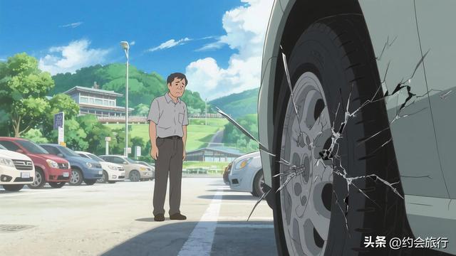 武汉一景区出现报复式撒钉扎胎？莫非翻版白洋淀？原因让人无语