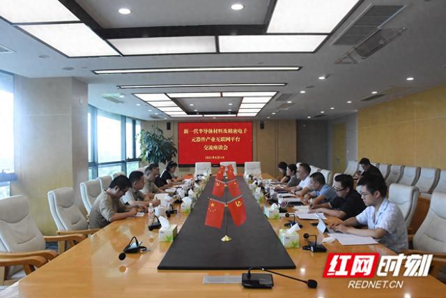 岳阳临港高新区召开新一代半导体材料及精密电子元器件产业互联网平台交流座谈会