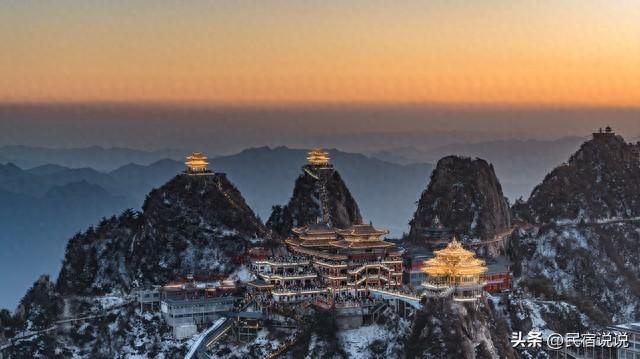 你见过老君山的雪中霞光吗？