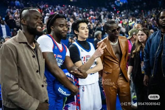 王鹤棣NBA名人赛在炸场！这球技，内与真没对手？