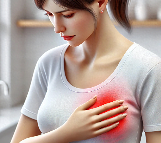 来月经乳房胀痛正常吗（乳房胀痛是正常生理期提醒若出现这2种情况）