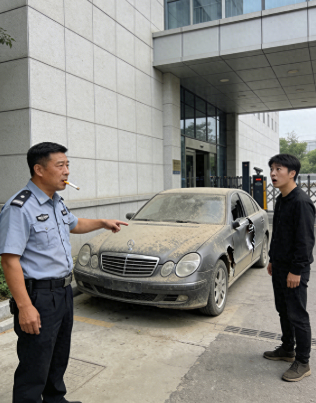 单位报废的奔驰没人要，我花1万捡漏，三天发现后座下的东西愣住