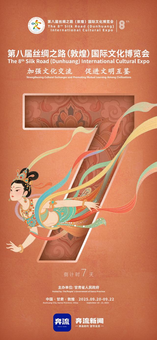 【奔流·海报】倒计时7天丨第八届丝绸之路（敦煌）国际文化博览会