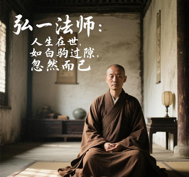 人如白驹过隙下一句是什么（弘一法师人生在世）