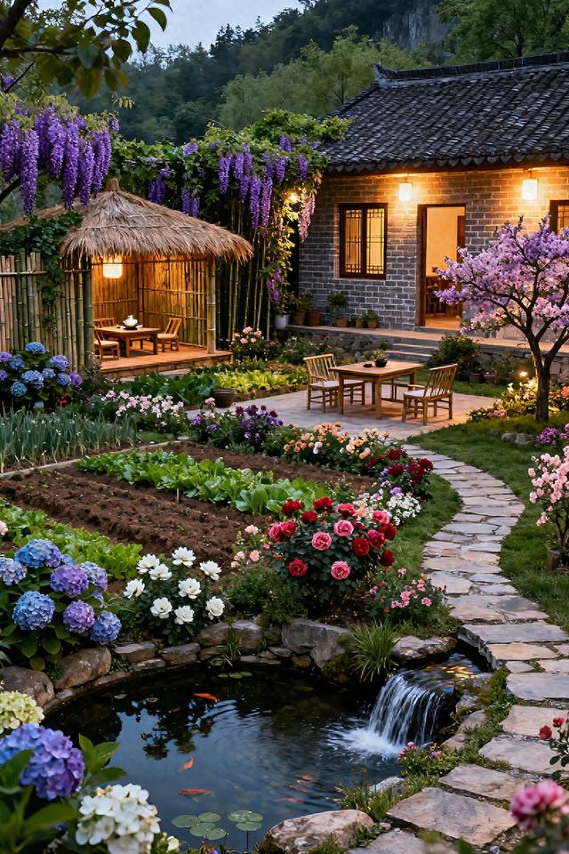 置身在城市里的繁华景象，抛不下乡村里的自然风光