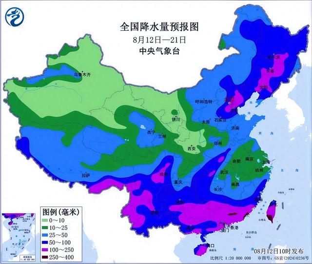 本轮降雨中心已转变，明日8月14日的天气预报，具体分布以下地区