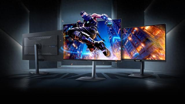 27" QHD 360Hz 与 32" UHD 240Hz，技嘉推出两款 QD-OLED 显示器