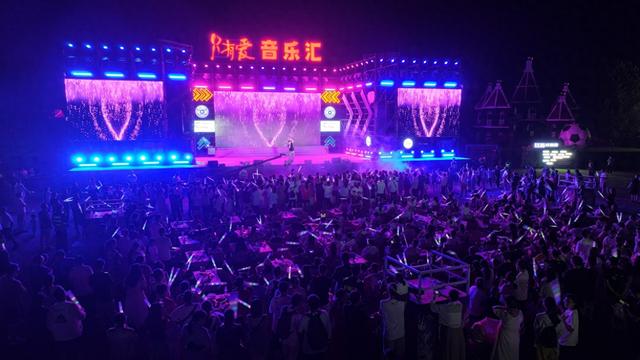 江苏大丰：爱上夜花海 精彩开始嗨