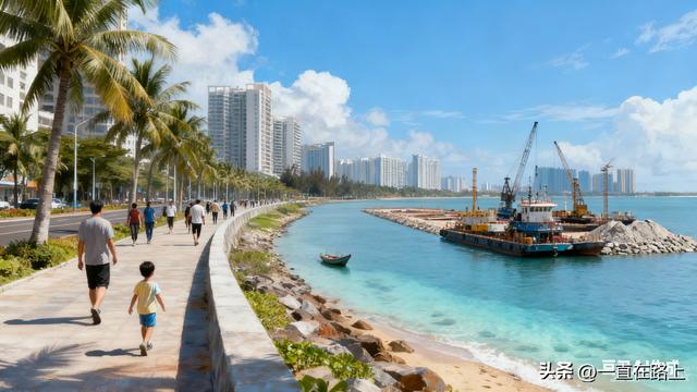 #椰城旧闻拾# 沧海桑田葫芦岛 海口湾一段填与拆的往事