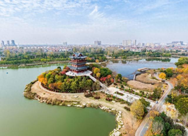 湿地公园 初冬美如画