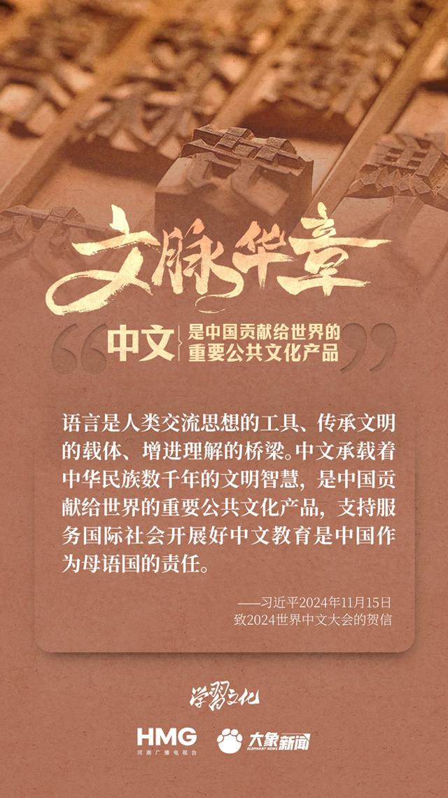 文脉华章|中文是中国贡献给世界的重要公共文化产品