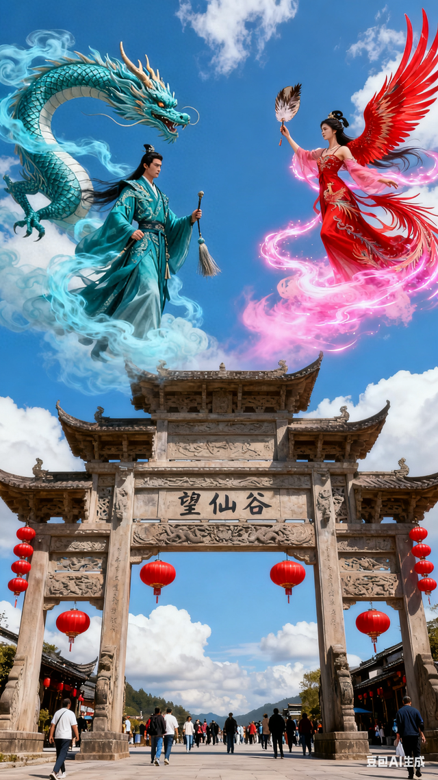 无双道龙赵小荣游记《 一笔祥龙行天下 》灵山望仙谷