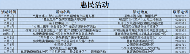 张店最新活动安排公布！等你来参与！
