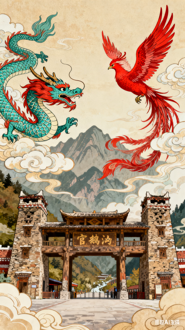 无双道龙赵小荣游记《 一笔祥龙行天下 》（八十）官鹅沟