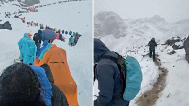 珠峰暴雪中，向导一人一狗带上百人撤离，有人转账5000元感谢