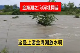 金海湖之泃河盛景壮哉？！：连日暴雨，金海湖水库向下放水啦图片