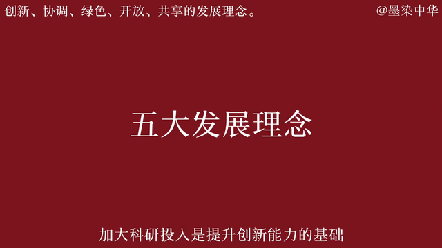 创新、协调、绿色、开放、共享的五大发展理念，是我国发展...