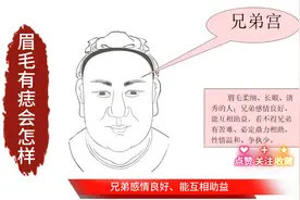 眉毛有痣会怎样 相学#眉毛图片