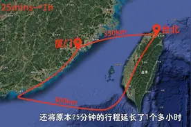 厦门到台北仅350公里，直飞难题究竟难在哪？图片