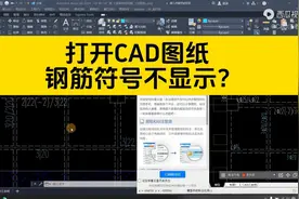 CAD不显示钢筋符号，换钢筋字体也不行？用快速看图又能看到！图片