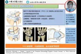 腕关节三角纤维软骨复合体（TFCC）在二维结构上由5部分构成：图片