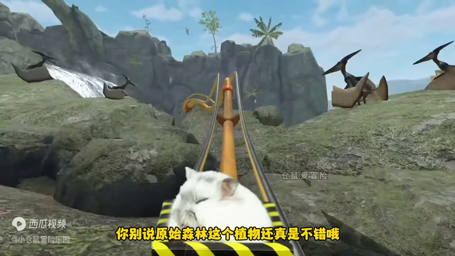 小仓鼠大冒险：森林大冒险，仓鼠被恐龙追击，能否成功逃生？