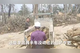90后单身带娃在农村开拖拉机一天能赚多少元子。图片