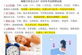 长期睡眠质量不好，多梦、易醒，入睡困难，可以参考这四种证候图片