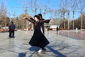 交谊舞慢三《又见北风吹》花样之四编舞杨艺图片