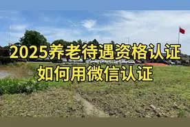 2025养老待遇资格认证，微信认证操作指南图片