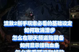 流放2新手玩家必看的游戏基础设置，少走弯路，快乐游戏
