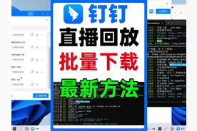 钉钉直播回放视频下载2025最新方法，支持批量下载视频封面