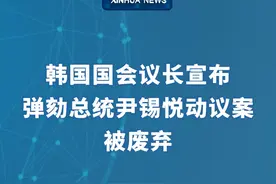 新华社消息｜韩国国会议长宣布弹劾总统尹锡悦动议案被废弃视频封面