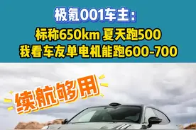 极氪001车主：标650km，夏天能跑500km #极氪001 #续航 #极氪汽车 #车主访谈 #电车续航