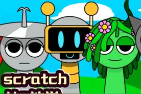 scratch从0做游戏-节奏盒子-04.icon自动归位 #scratch#图形化