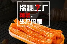 揭秘辣条工厂生产流程 #辣条 #过年零食 #小零食#食品工厂
