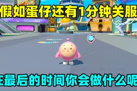 蛋仔派对：假如蛋仔还有1分钟关服，在最后的时间你会做什么呢？