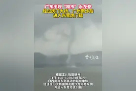 6月14日下午14:36-15:30之间，有2个自西南向东北移动的超级单体经过虎门大桥南侧及南沙龙穴岛东侧，并进入东莞市虎门镇。经网友反馈拍摄时间和角度，最大可能情况是虎门大桥南侧水龙卷，发生时间在14:36-15:00之间，龙穴岛东侧水龙卷发生时间是15:00-15:30之间。据悉，“水龙卷”是发生在水面上的龙卷风，四周气压高，中间气压低海水被卷进风里，形成水柱与云相接俗称“水龙卷”。（广州天气）视频封面