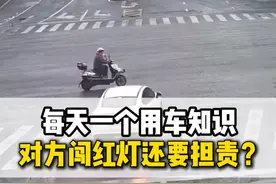 对方闯红灯自己却担责40%？教你巧妙应答，规避责任风险#闯红灯 #鬼探头 #交通安全 #汽车知识 #每天一个用车知识视频封面
