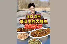 河南郑州，尝尝黄河里的大鲤鱼有什么不同 #我要上热门 #人间烟火 #省饭课代表 #郑州 #黄河大鲤鱼视频封面
