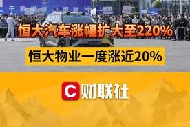 恒大汽车涨幅扩大至220% 恒大物业一度涨近20% 视频封面