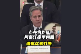 12月11日，布林肯在国会针对美军从阿富汗撤军的听证会上讲话时，遭多位支持巴勒斯坦的抗议者打断。第一名抗议者高喊“血腥的布林肯、种族灭绝的国务卿、加沙屠夫”，第二名抗议者喊道“停止杀害加沙的孩子们”。两名抗议者在打断发言后均被带离会议厅。#布林肯 #国会 #阿富汗 #美国 #国务卿视频封面