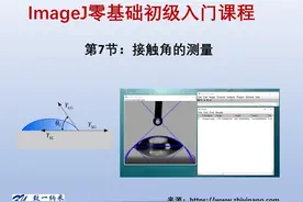 ImageJ软件进行接触角的测量 #ImageJ #软件教程实例讲解
