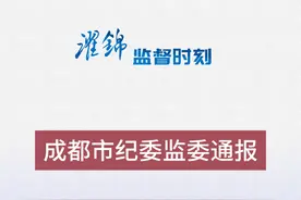 成都兴城投资集团有限公司党委委员、副董事长李鸣琴被查!#濯锦监督时刻视频封面