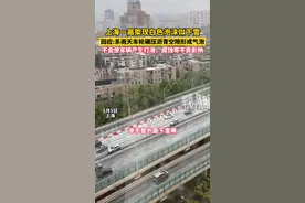 上海一高架现白色泡沫似下雪！回应:系雨天车轮碾压沥青空隙形成气泡。#上海  #泡沫视频封面